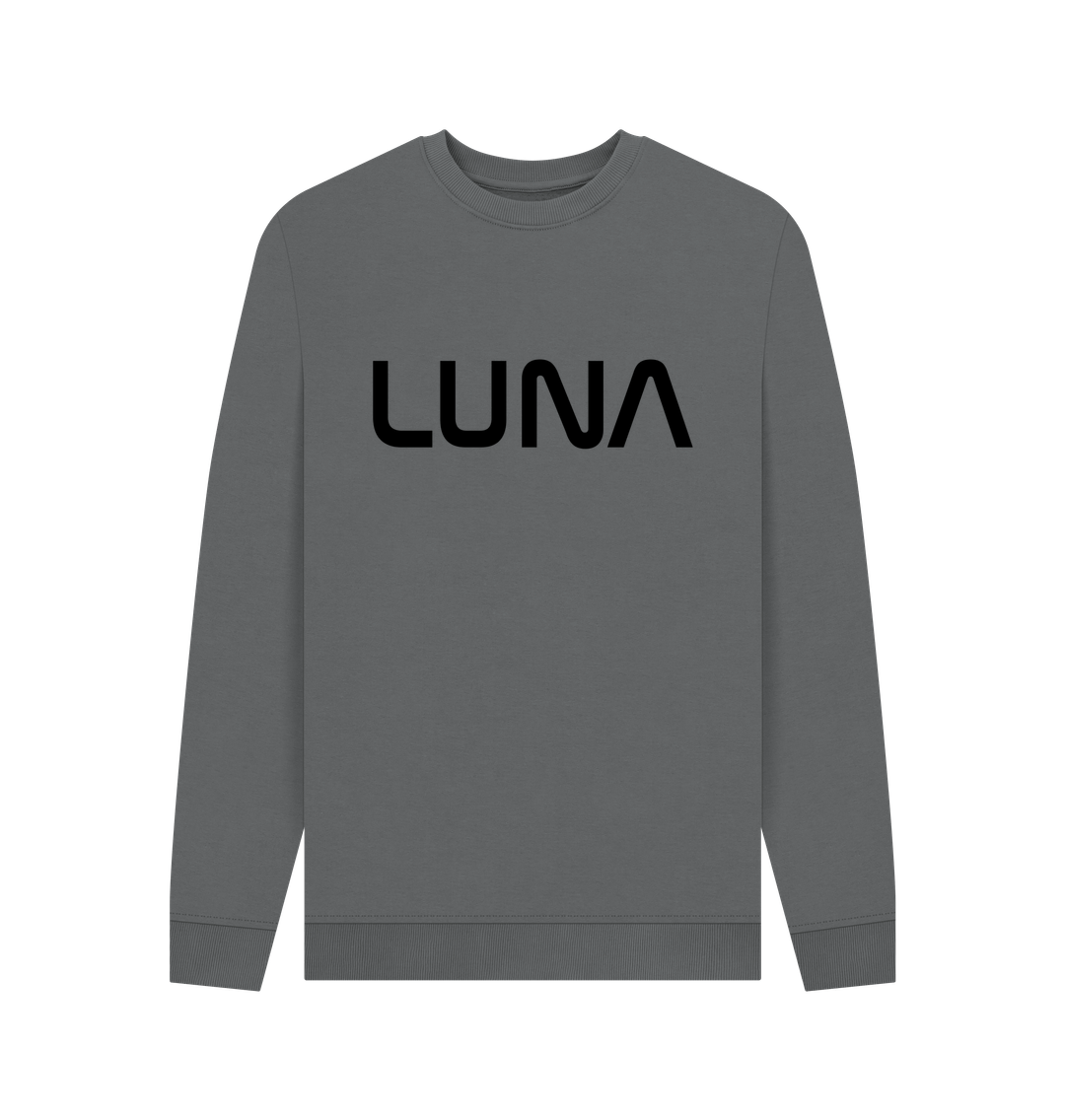 Slate Grey Printed Sweater Front
