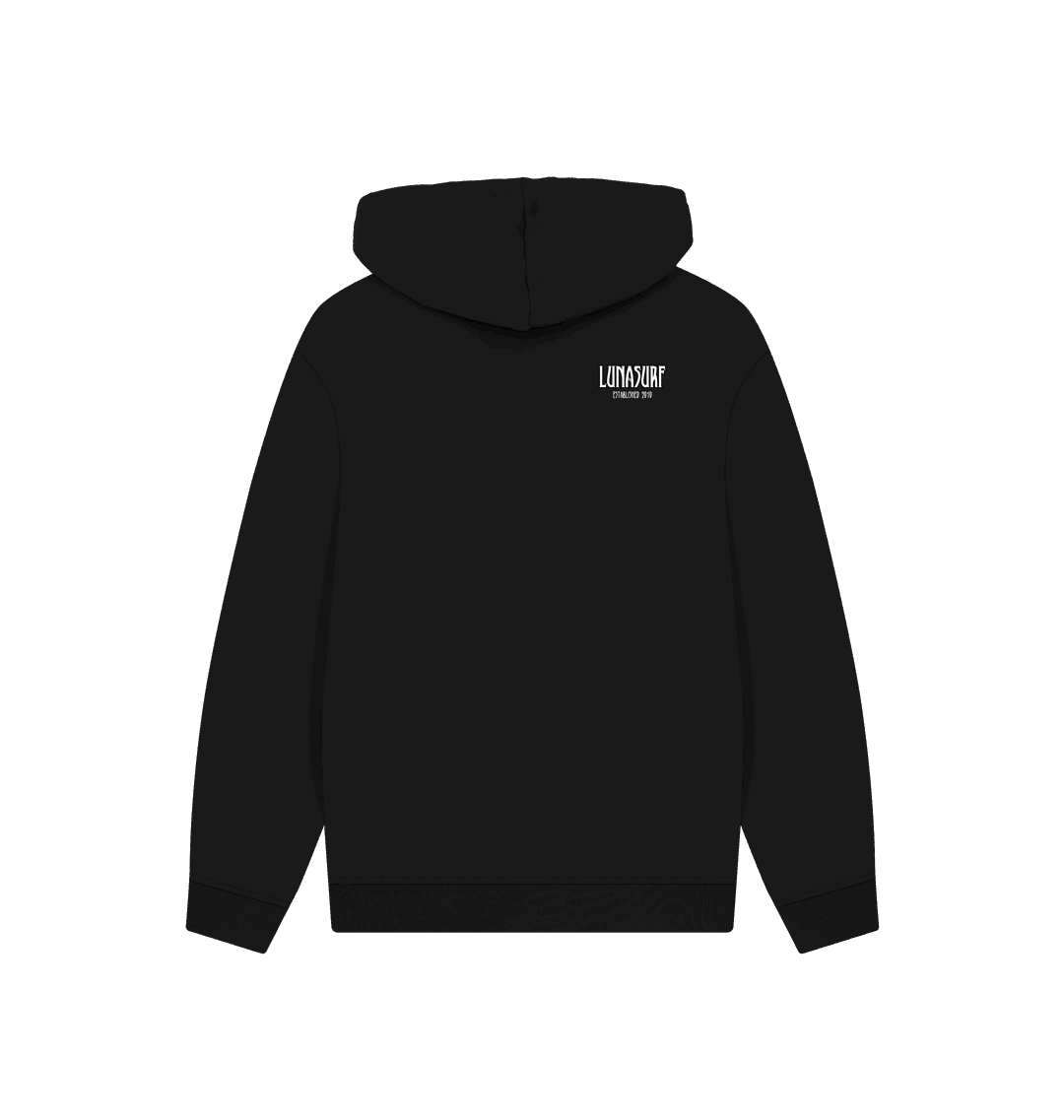 Black Printed Hoody