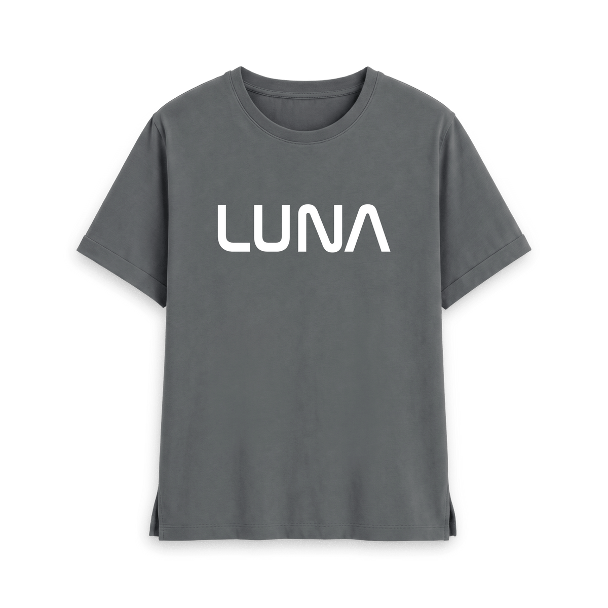 Slate Grey Printed T-shirt Front