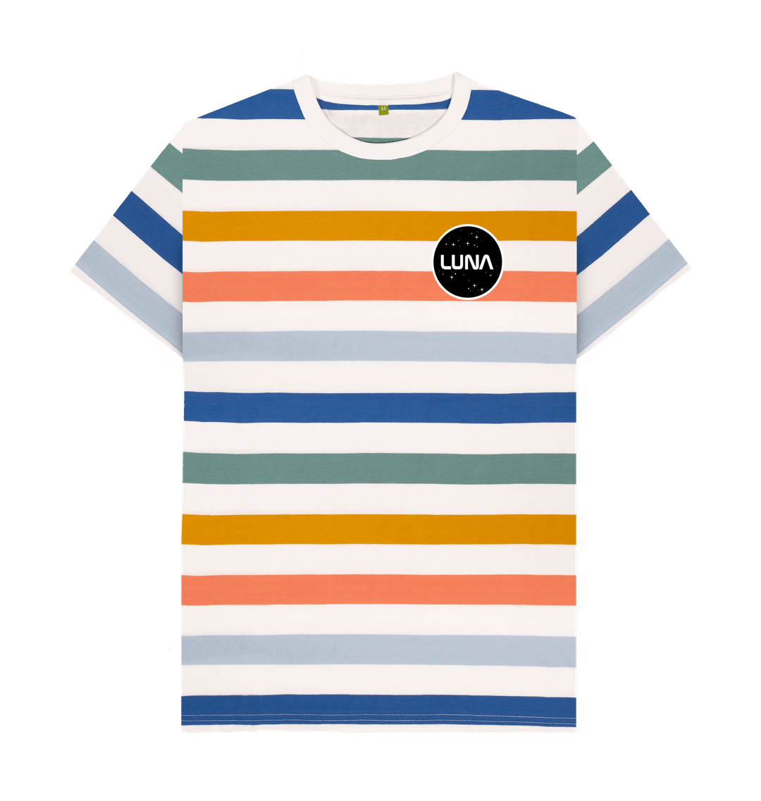 Multicolour Stripes Printed Premium T-Shirt