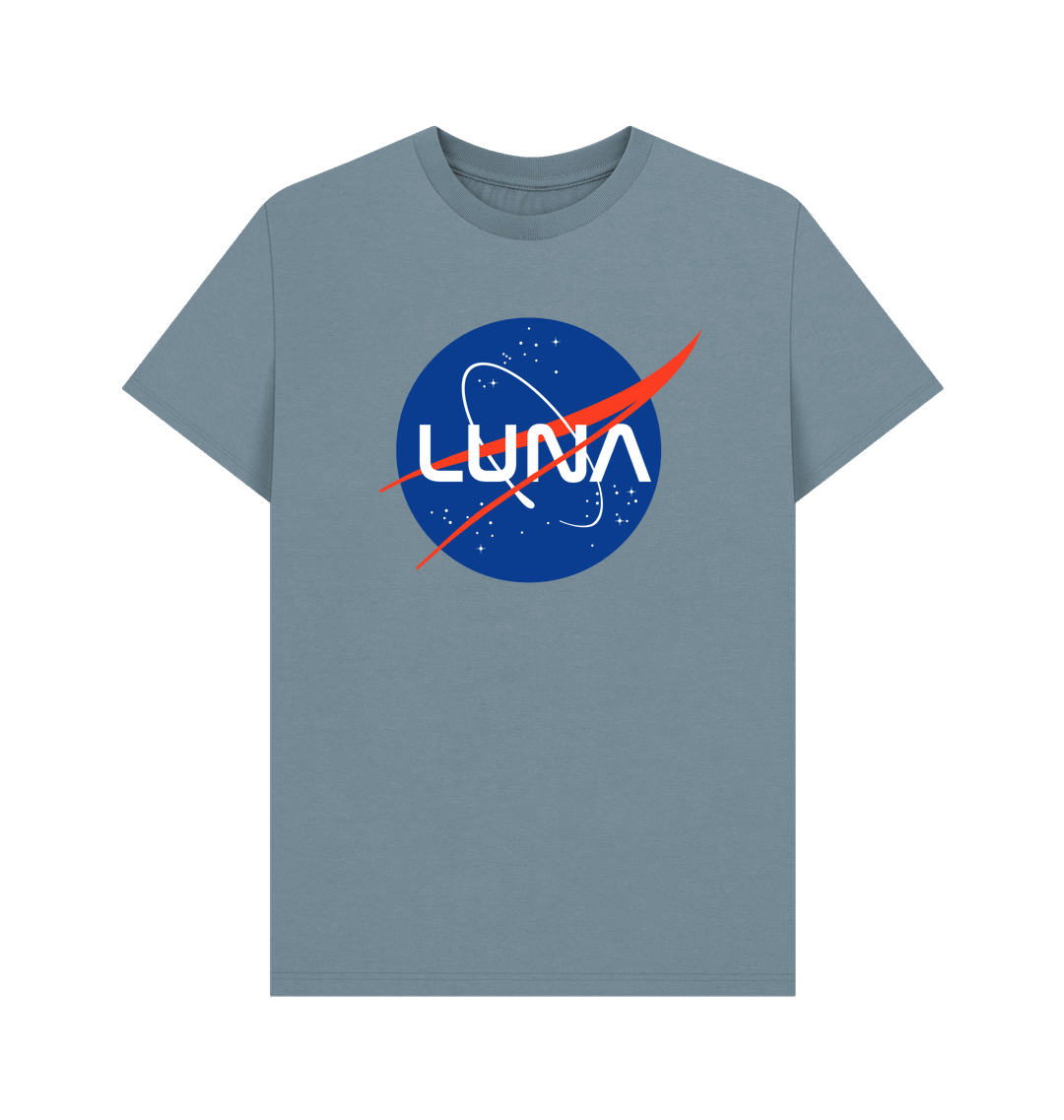 Stone Blue Printed T-shirt