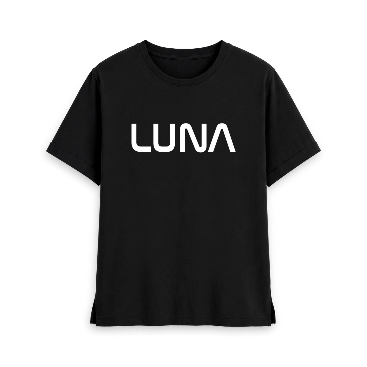 Black Printed T-shirt Front