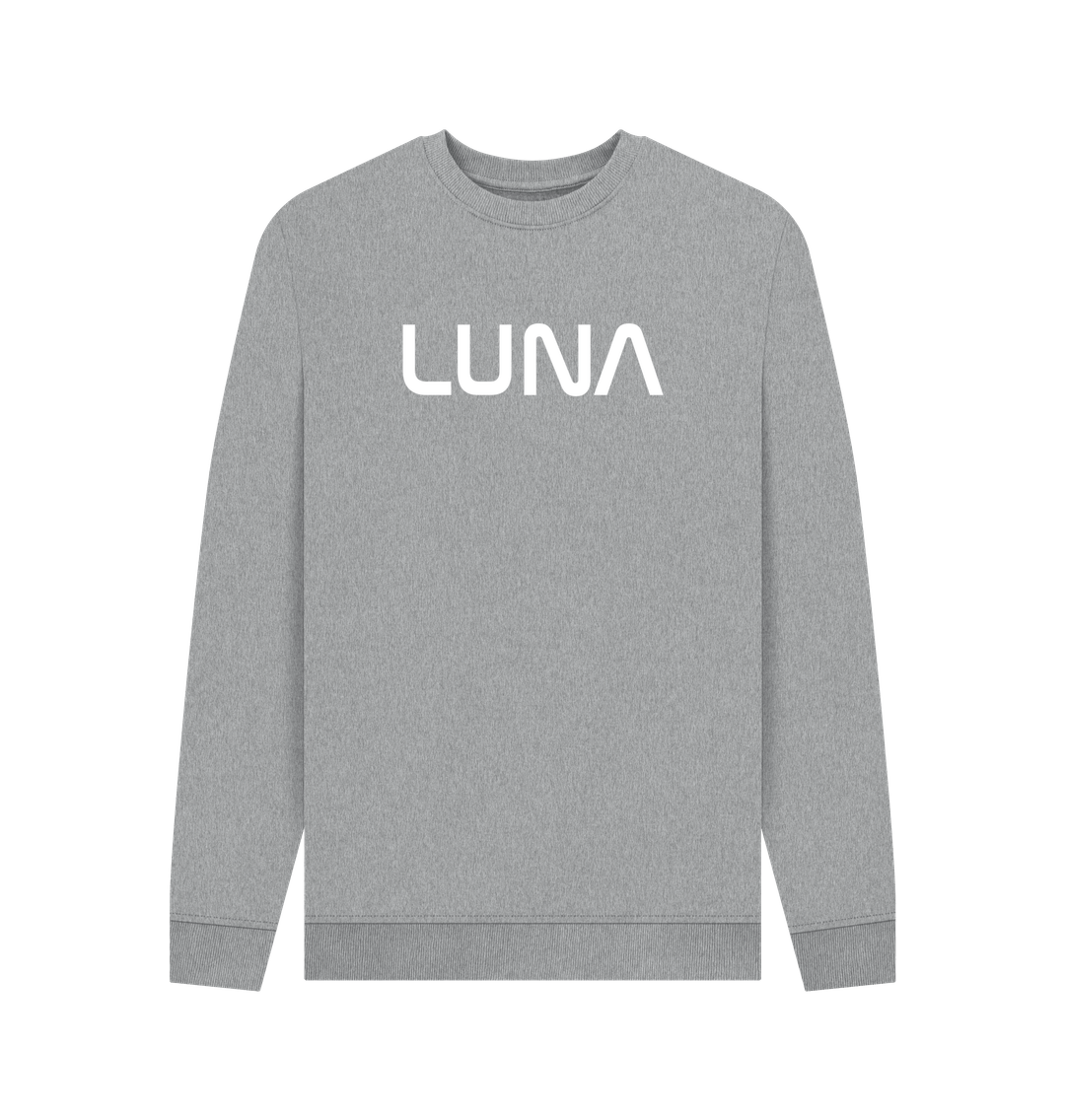 Light Heather Printed Sweater Front