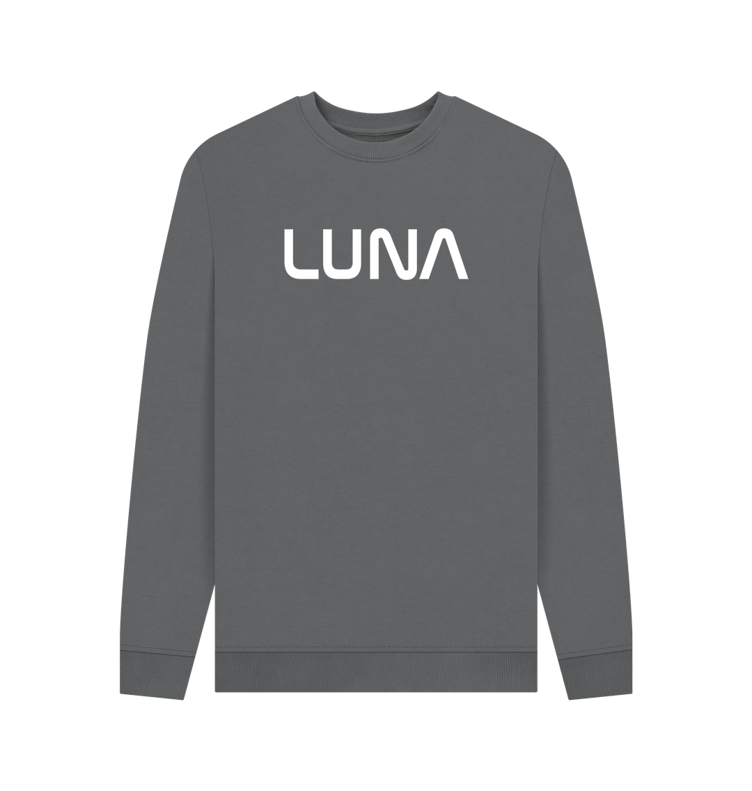 Slate Grey Printed Sweater Front