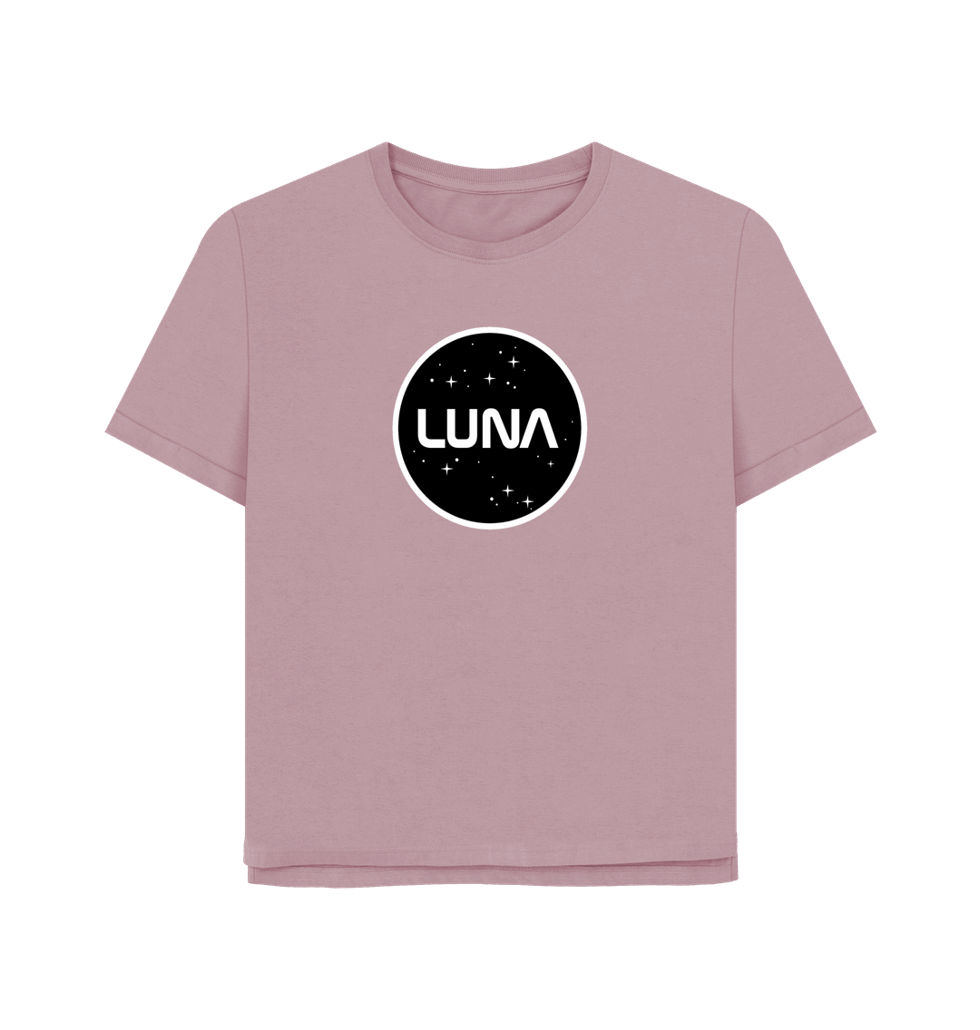 Mauve Womens Relaxed Fit Tee 'Luna Constellation'