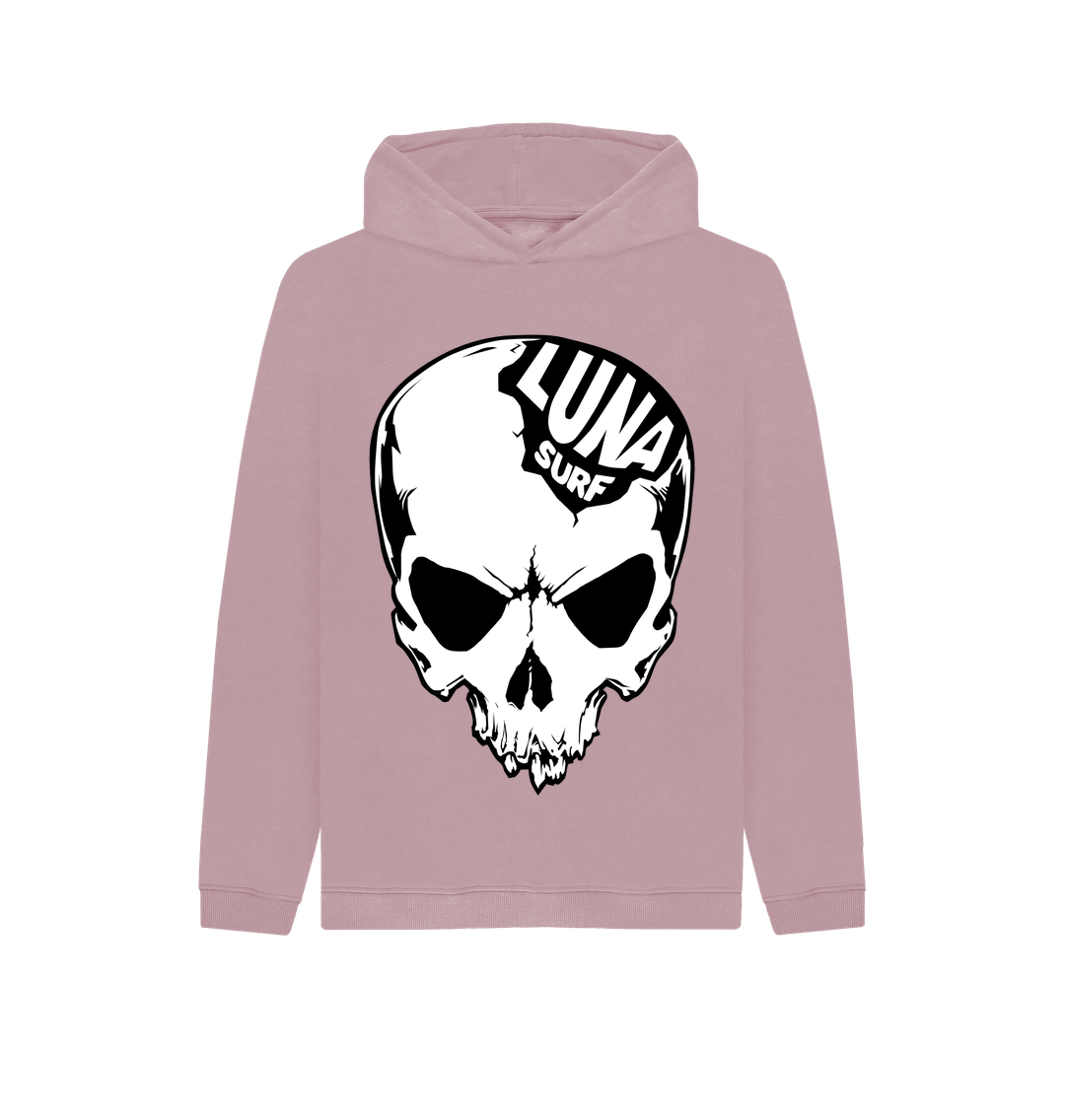 Mauve Kids Alien Skull Hoodie