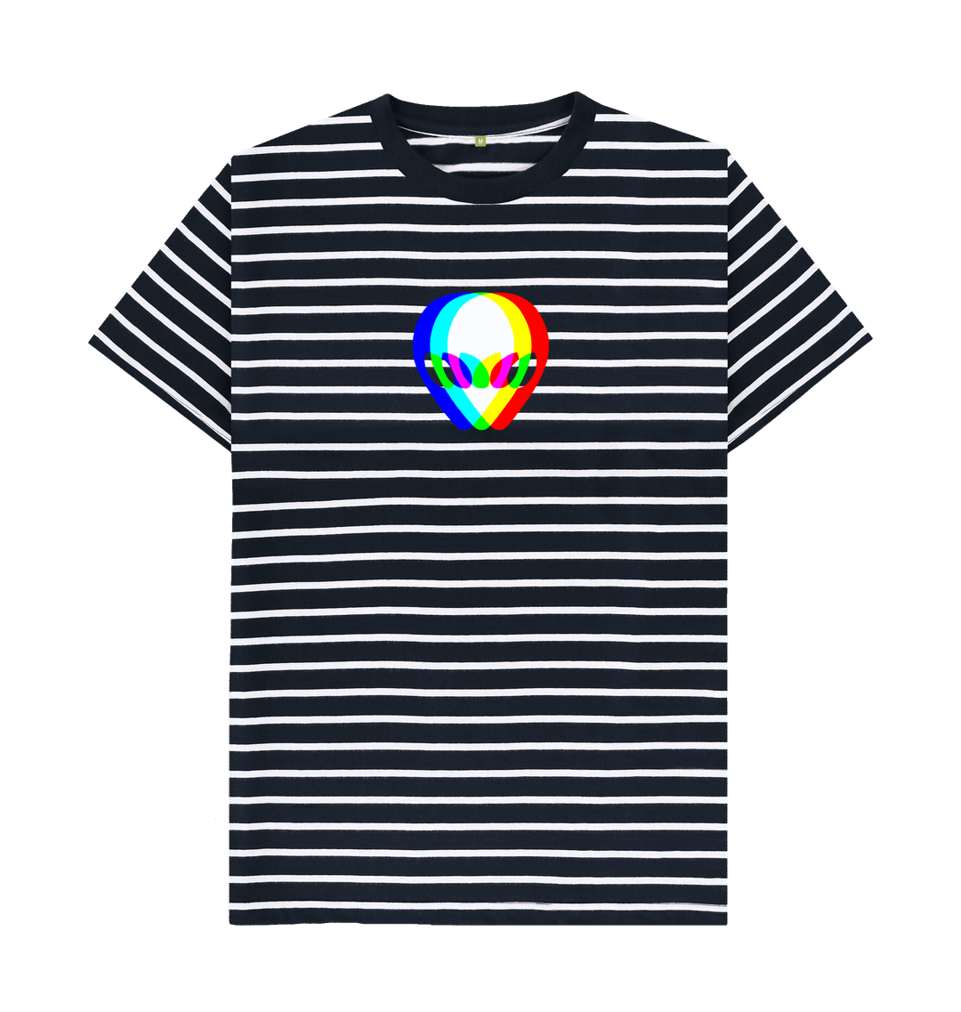White Stripes Printed Premium T-Shirt