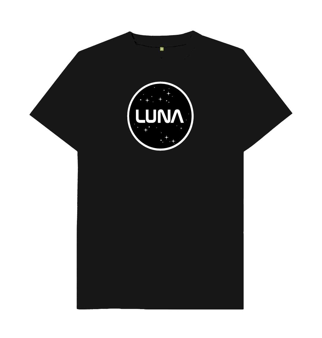 Black Round Luna Logo Tee