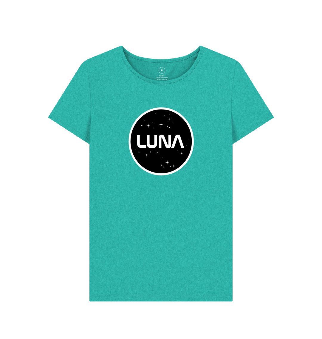 Seagrass Green Womens 'LUNA CONSTELLATION' REMILL Recycled Tee
