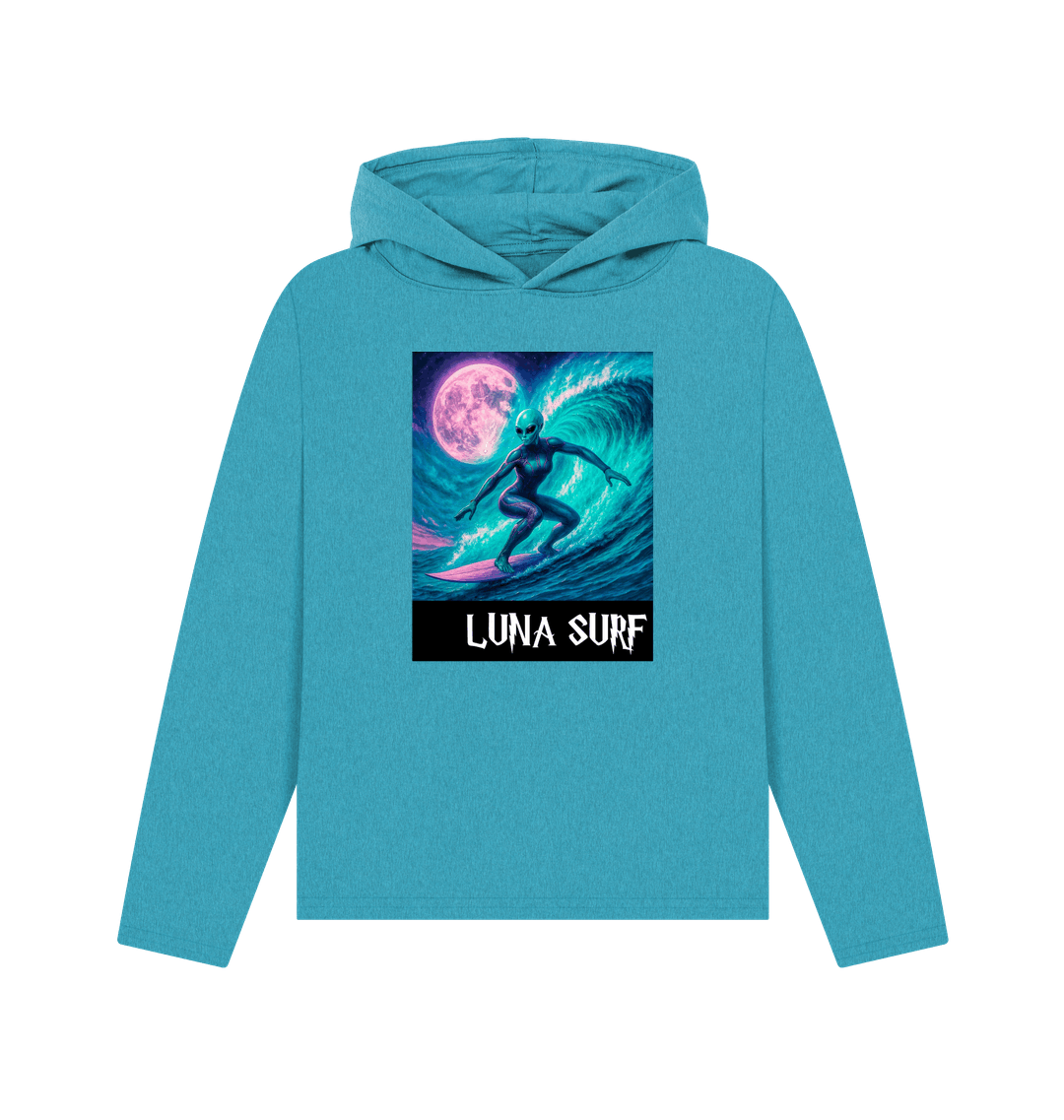 Ocean Blue Recycled Hoody Front