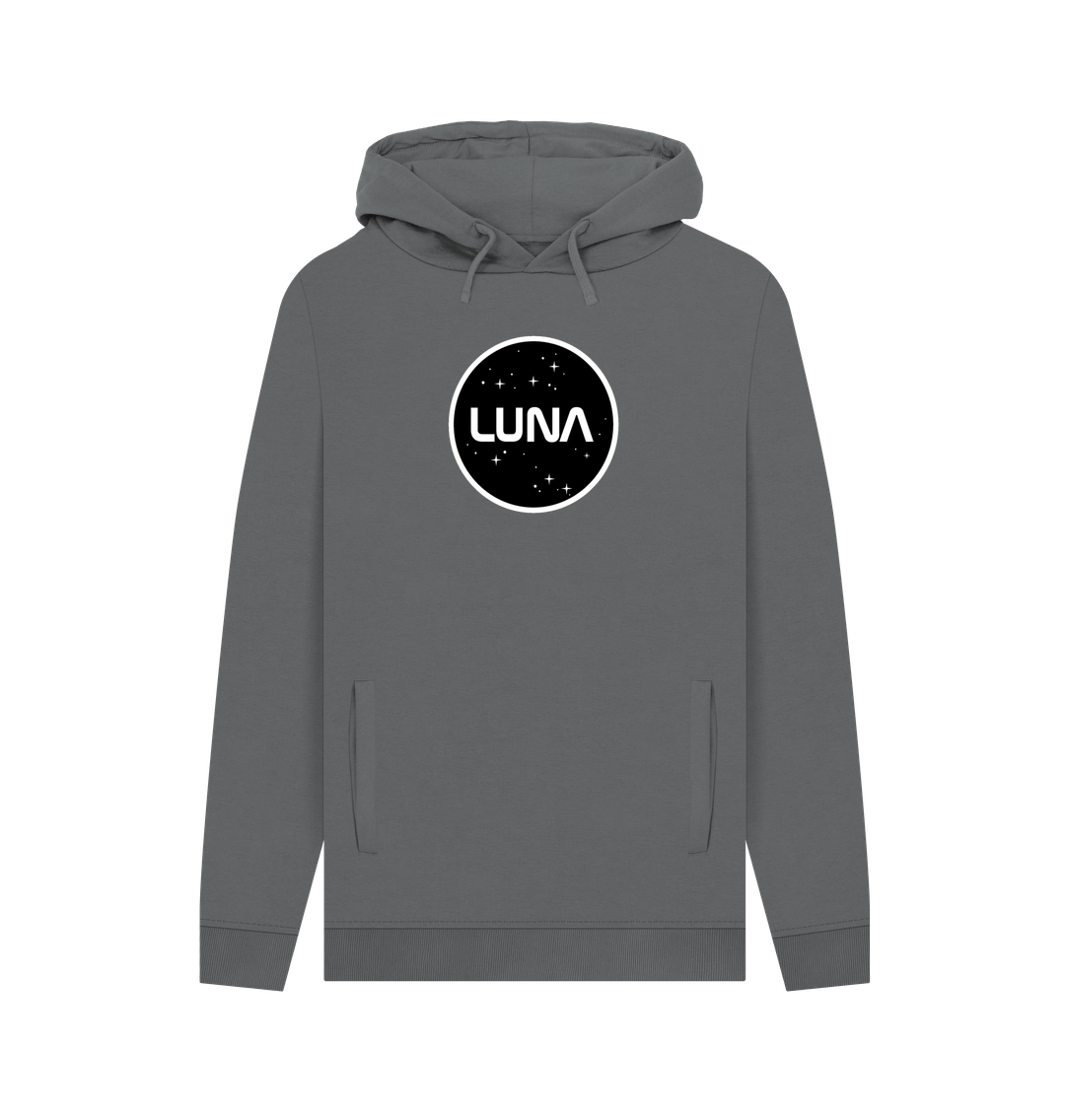 Slate Grey Mens Luna Constellation Hoodie