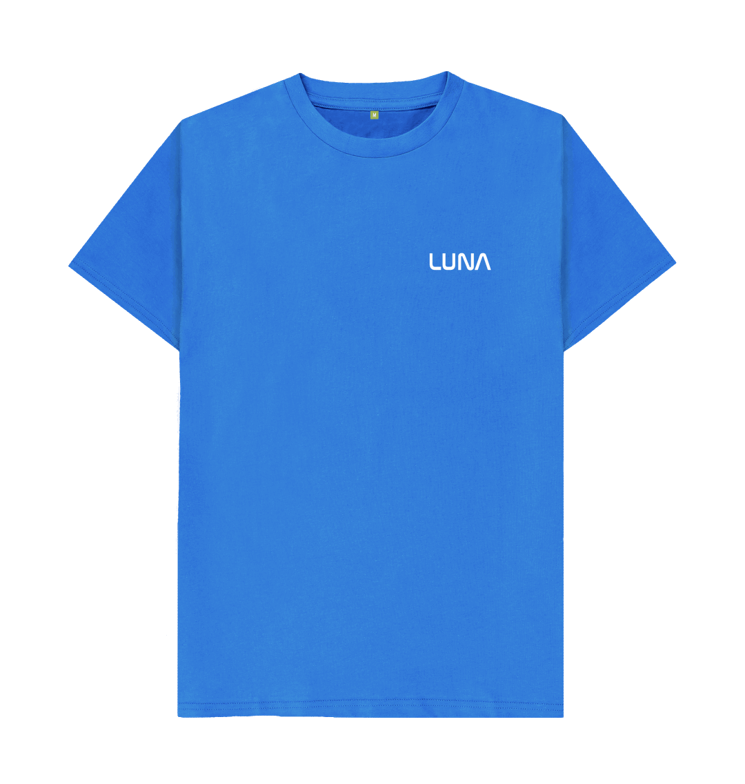 Bright Blue Mens Beamed Alien Tee