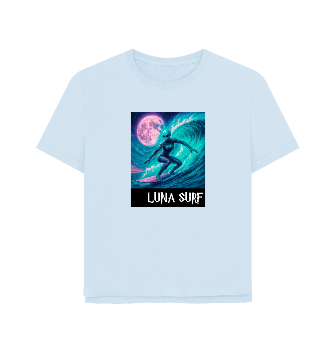 Sky Blue Printed T-shirt Front