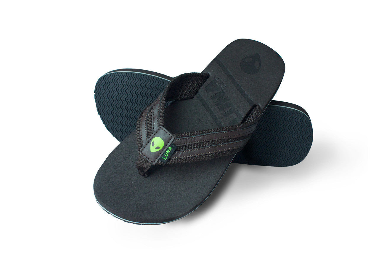 Lunasurf Flip Flops Brown Green