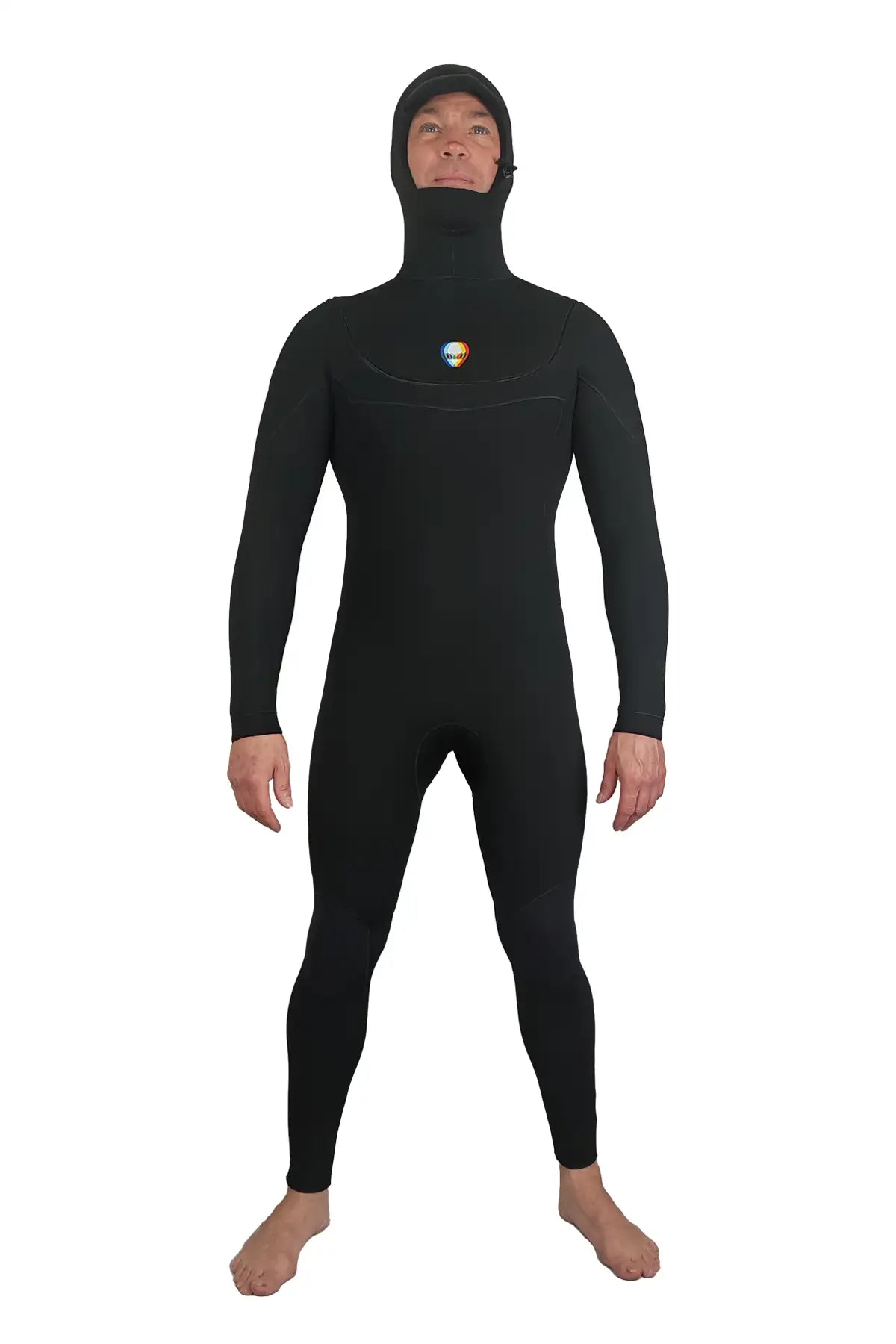 Stealth Core-X 4/4 Hooded Arc Zip Mens Black Wetsuit Yamamoto