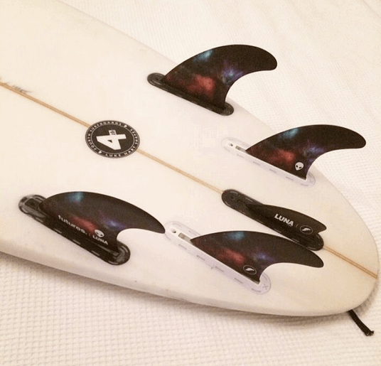 Lunasurf quad rears with the Luna Knubster