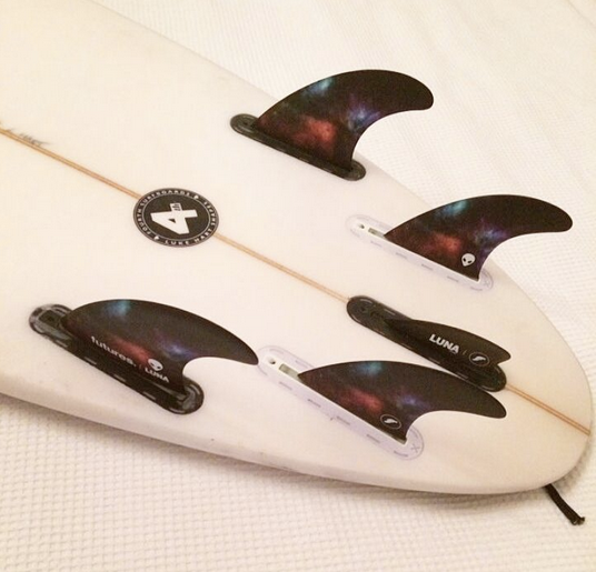 Lunasurf quad rears with the Luna Knubster