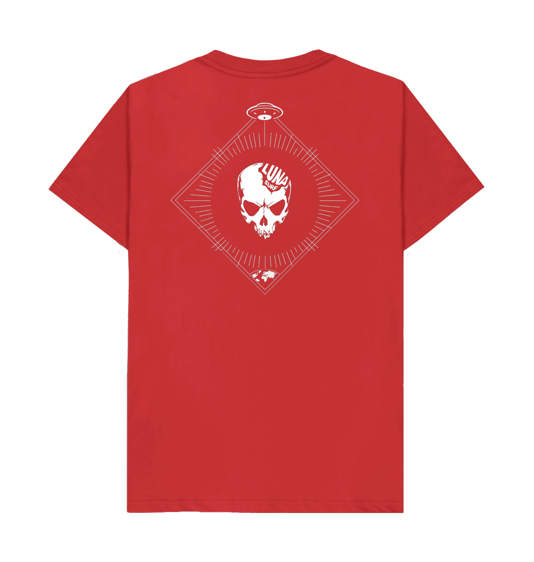 Mens Beamed Alien Tee Back Logo