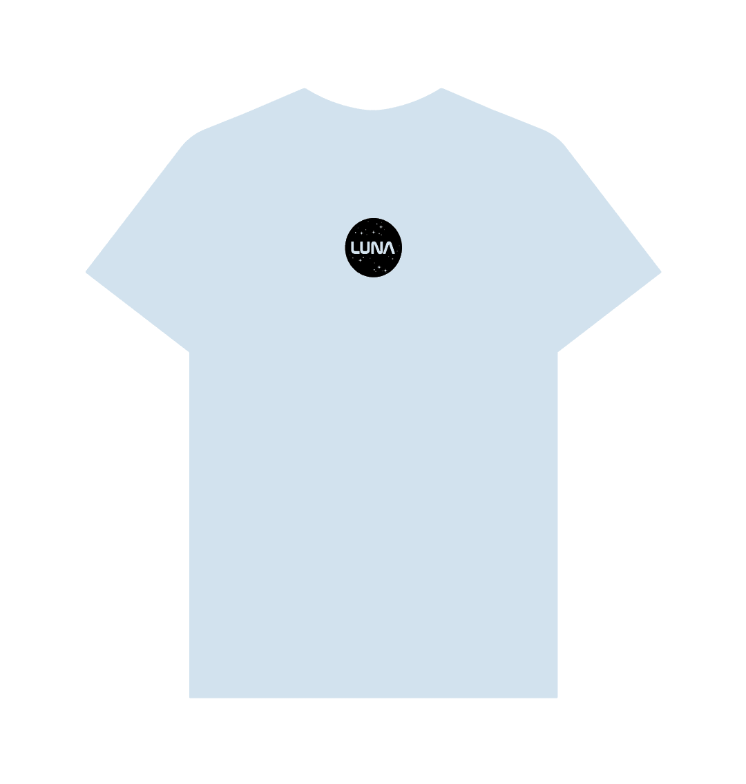 Sky Blue Mens 'LUNA CONSTELLATION' Tee | Large Back Print