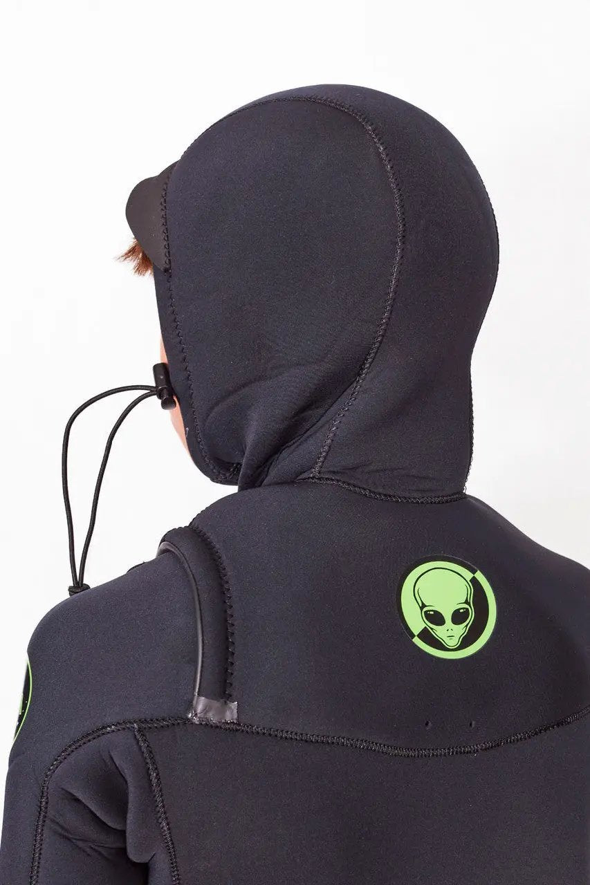 Hooded kids winter wetsuit 6/4