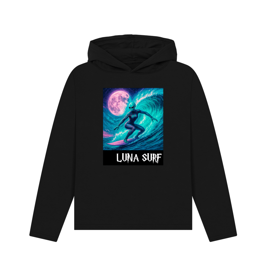 Black Recycled Hoody Front