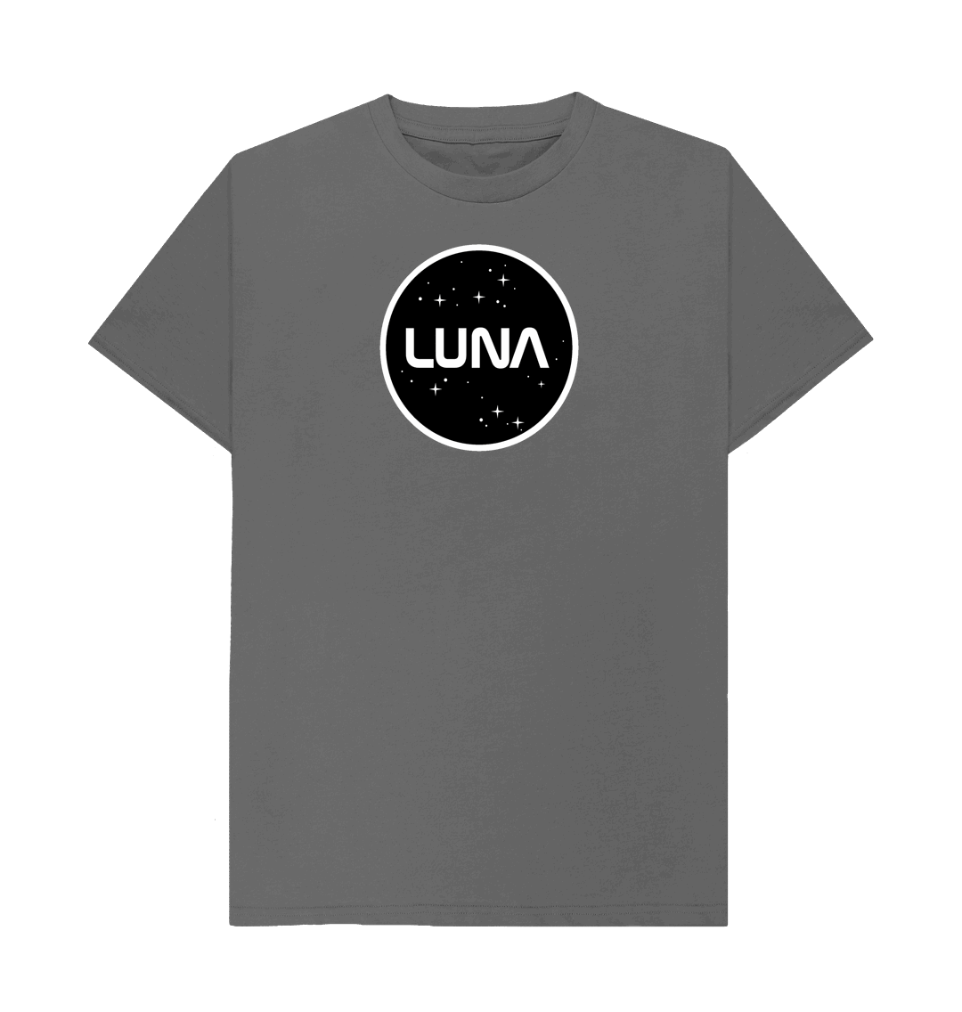 Slate Grey Round Luna Logo Tee