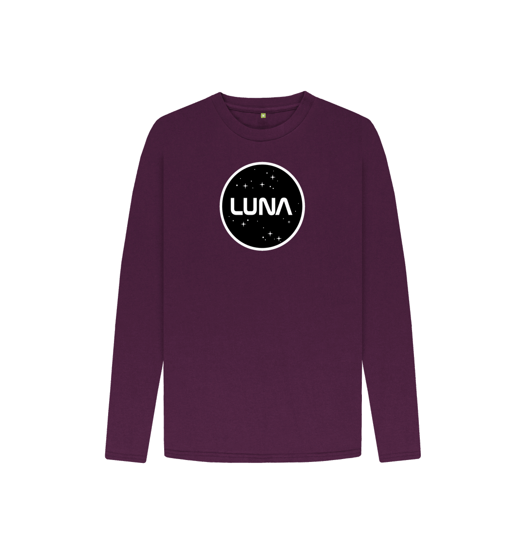 Purple Kids Luna Constellation Long Sleeve Tee