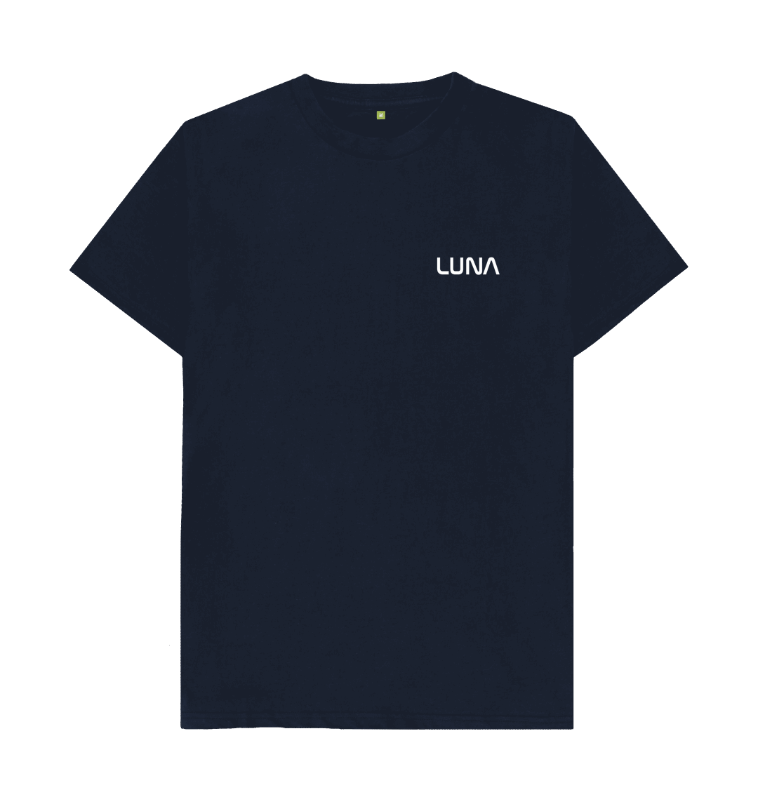 Navy Blue Mens Beamed Alien Tee