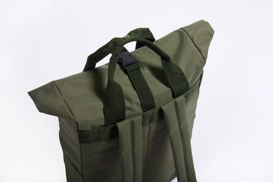 LUNA Recycled Twin handle Roll Top Backpack