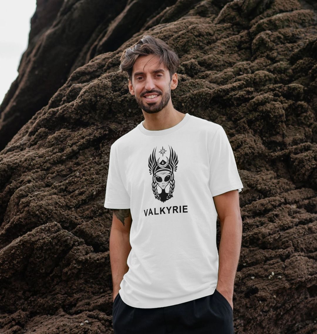 T-shirt texte Valkyrie pour hommes