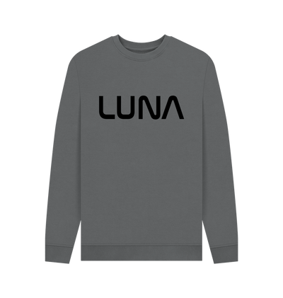 Slate Grey Printed Sweater Front