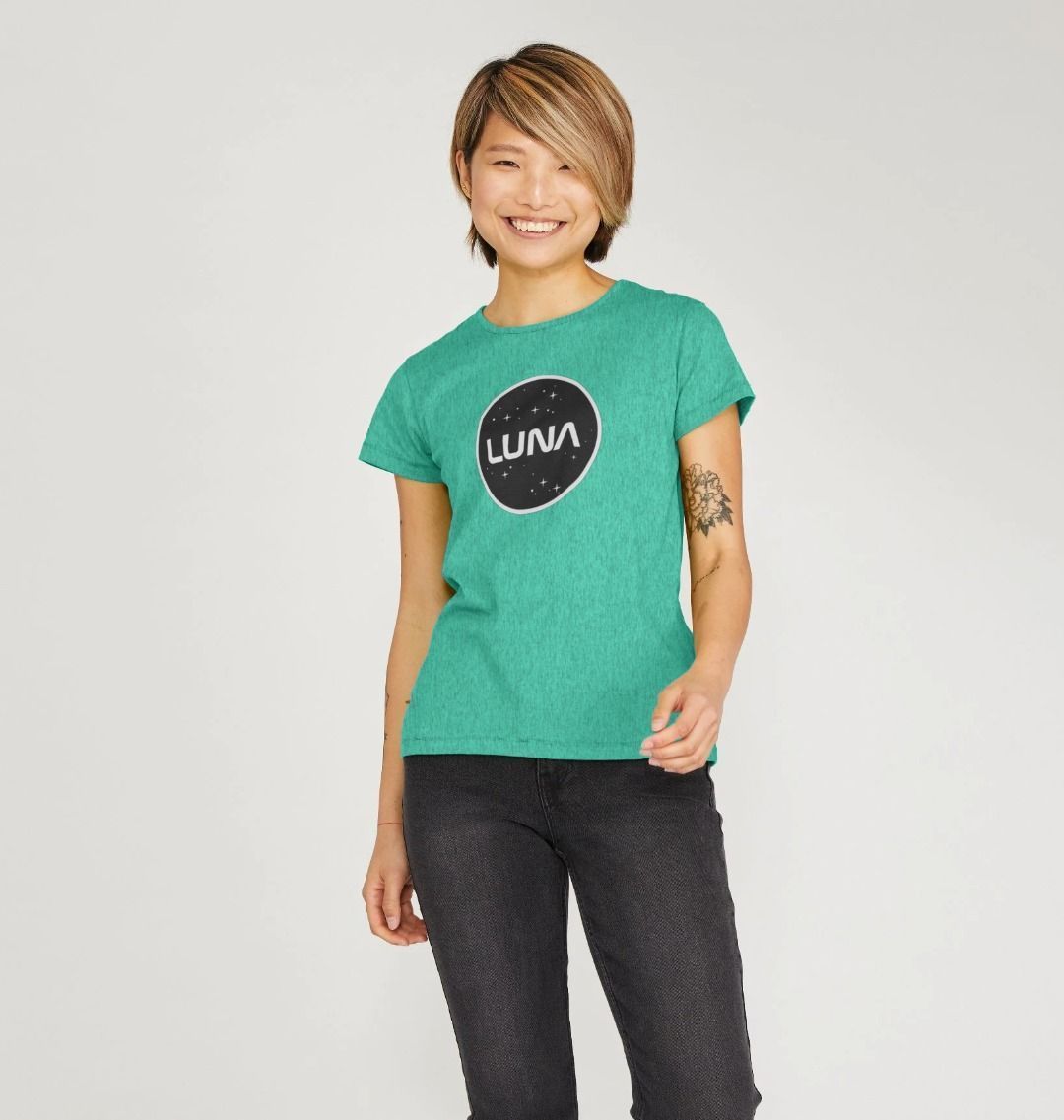 Womens 'LUNA CONSTELLATION' REMILL Recycled Tee