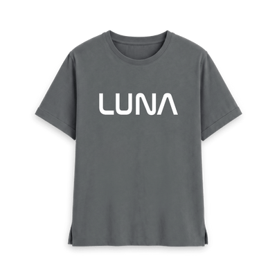 Slate Grey Printed T-shirt Front