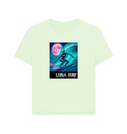 Pastel Green Printed T-shirt Front