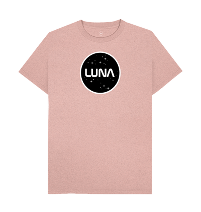 Sunset Pink Mens 'LUNA CONSTELLATION' REMILL Recycled Tee