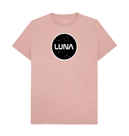 Sunset Pink Mens 'LUNA CONSTELLATION' REMILL Recycled Tee