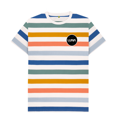 Multicolour Stripes Printed Premium T-Shirt