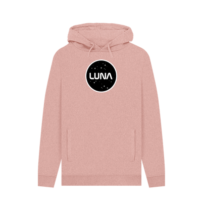 Sunset Pink Mens 'LUNA CONSTELLATION' REMILL Recycled Hoodie