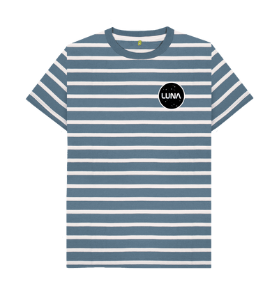 Blue Stripes Printed Premium T-Shirt