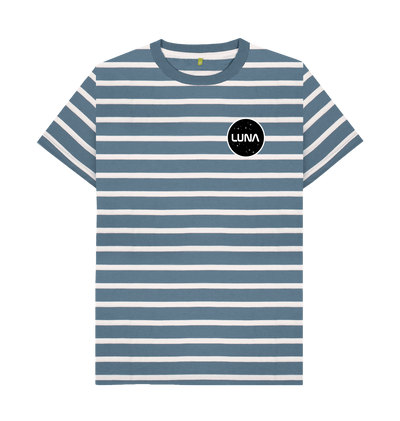 Blue Stripes Printed Premium T-Shirt