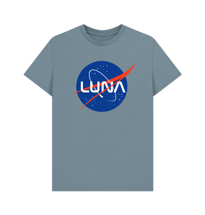 Stone Blue Printed T-shirt