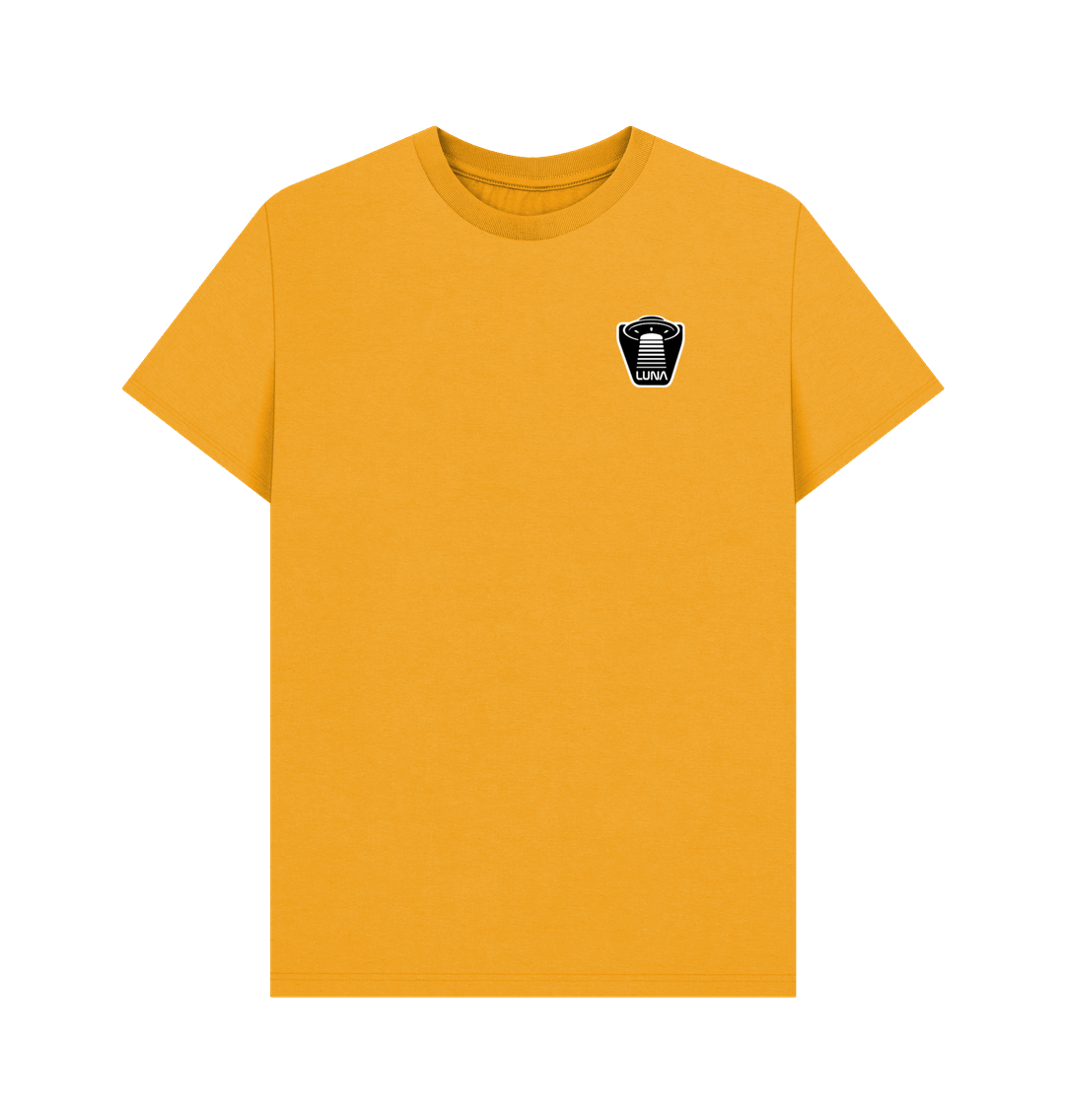 Mustard Mens 'UFO BEAMED' Tee | Large Back Print