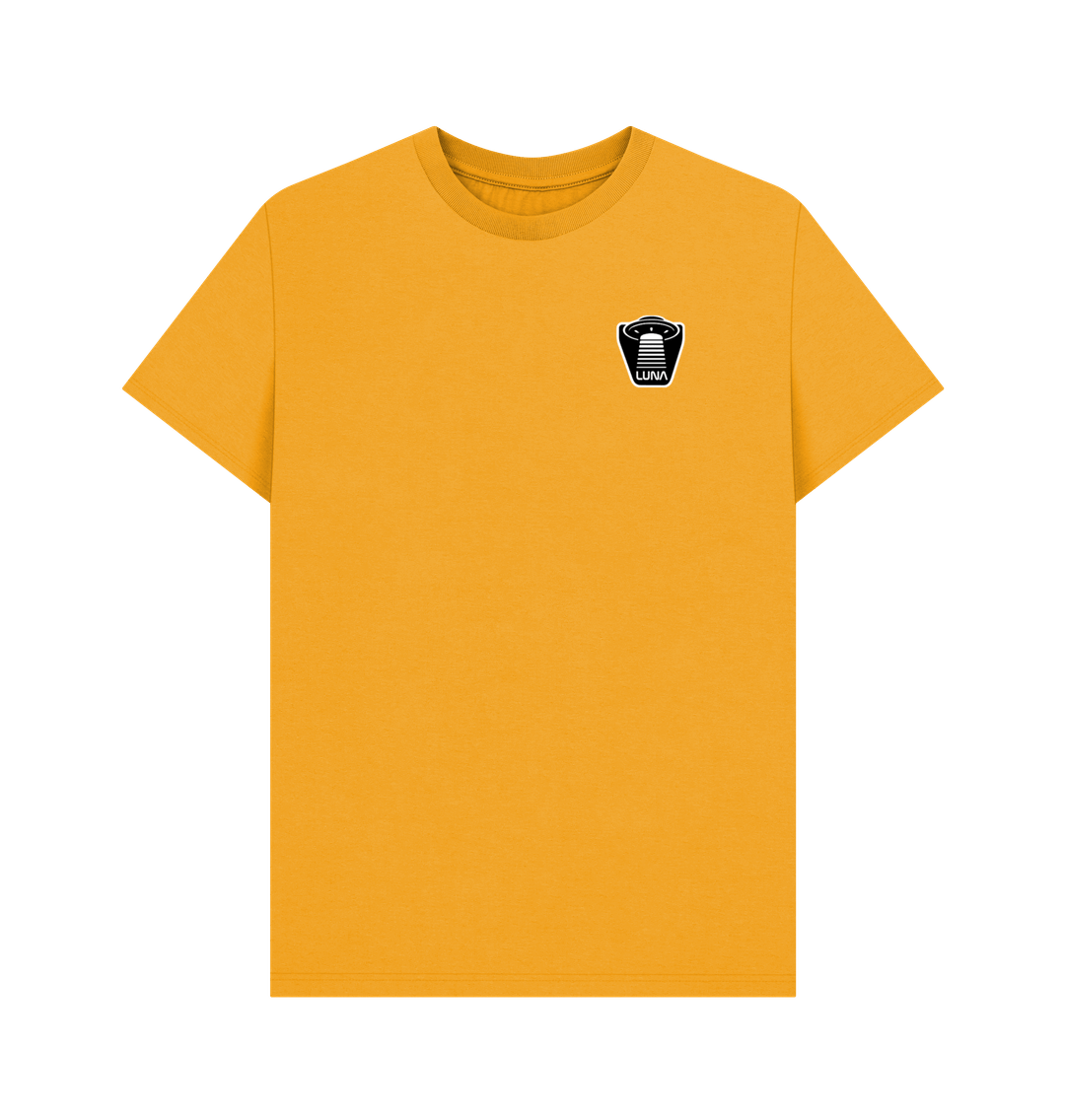 Mustard Mens 'UFO BEAMED' Tee | Large Back Print