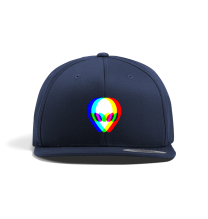 Navy Luna 3D Alien Snapback Cap