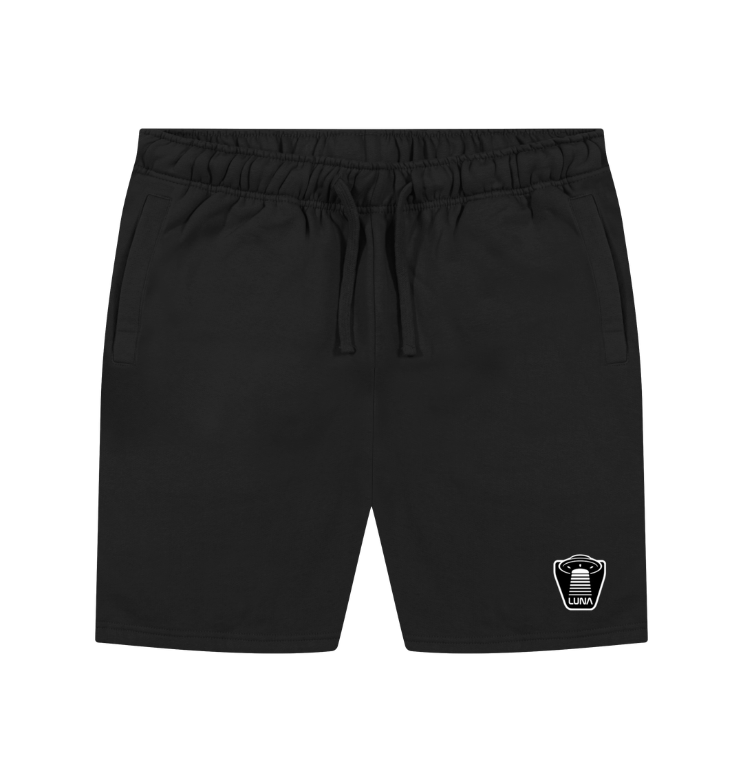 Black Mens UFO Beamed Shorts