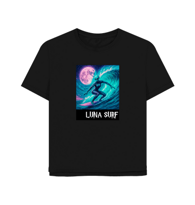 Black Printed T-shirt Front