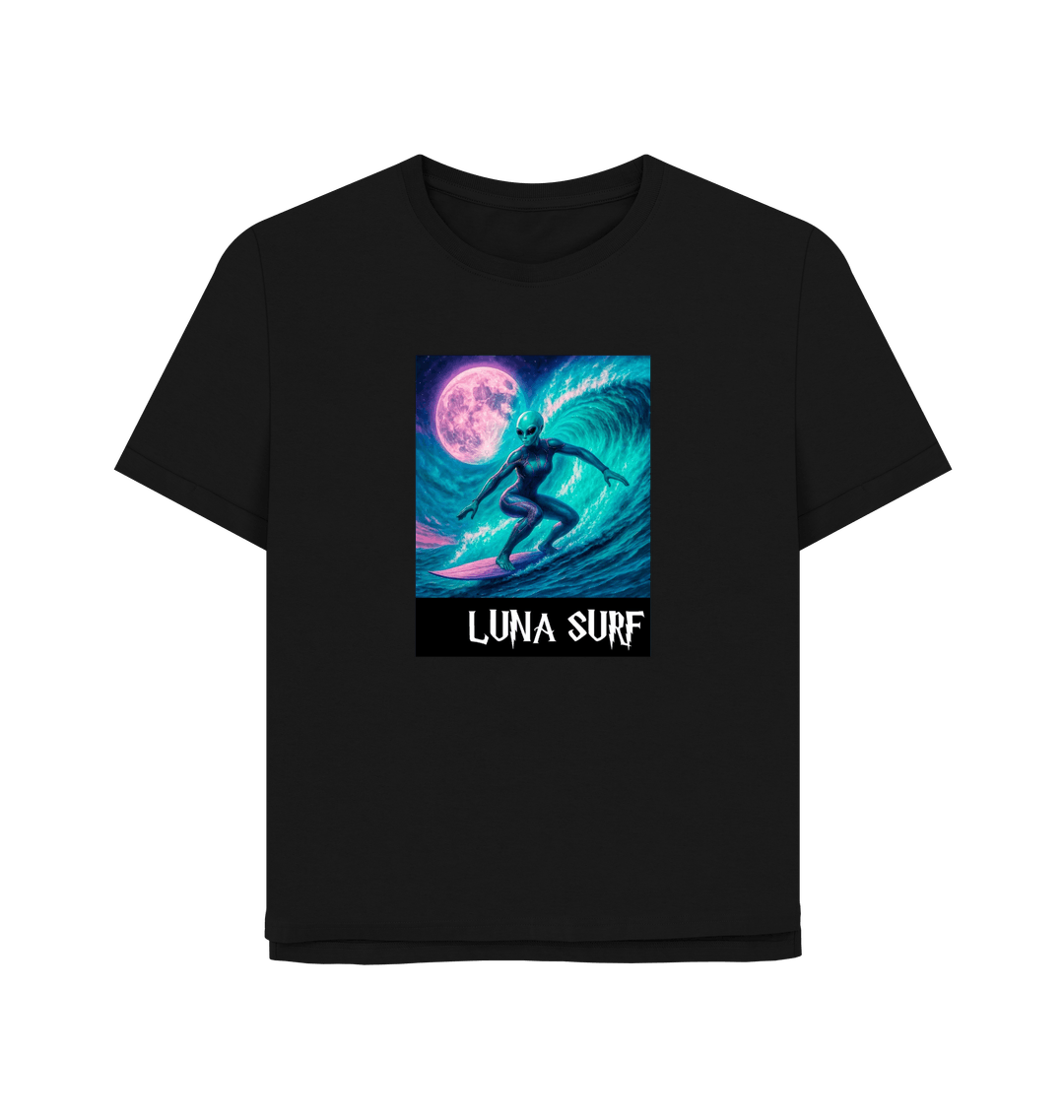 Black Printed T-shirt Front