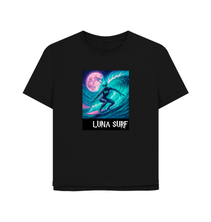 Black Printed T-shirt Front