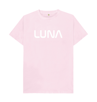 Pink Mens Astro Tee White