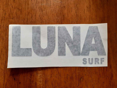 Lunasurf Text Logo Sticker